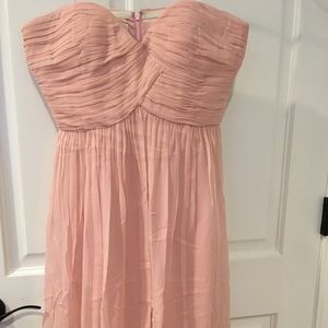 Donna Morgan Strapless Midi Dress